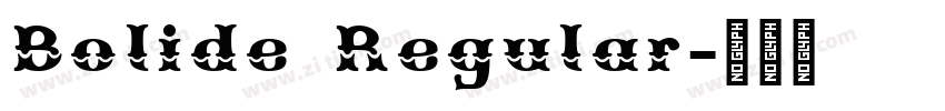 Bolide Regular字体转换
